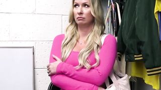 Hot milf busted with stolen yoga stuff