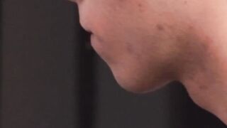 DaddyBreeding.com - Twink receives cum in mouth from daddy after bareback sex until h