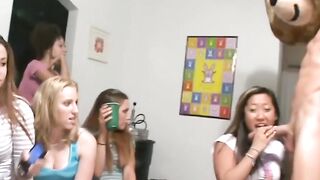 Clothed girl fucked hardcore by stripper in reality video