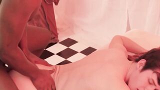 SayUncleNetwork.com - Oiled up BBC jock Tyjon fucks and jerks sub Dakota Lovell's eag