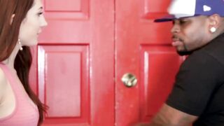 Nina Skye impaled on black cock for hard interracial ramming