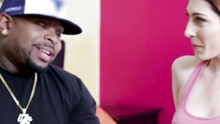 Nina Skye impaled on black cock for hard interracial ramming