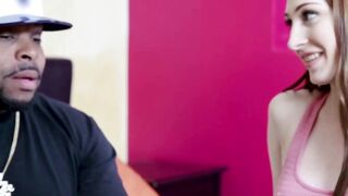 Nina Skye impaled on black cock for hard interracial ramming