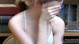 Crook Lexi Lore gives mouth and pussy to avoid prison