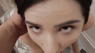 Adorable teen cant stop thinking of her stepbrothers cock
