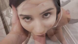 Adorable teen cant stop thinking of her stepbrothers cock