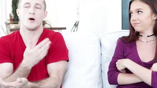 Young Ava Haze ravaged by stepbrother after giving blowjob