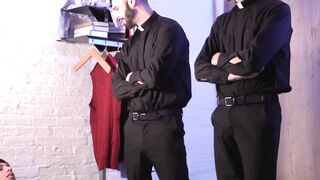 FatherXXX.com - Caught in the act: Young catholic's jerk-off session turns into a raw