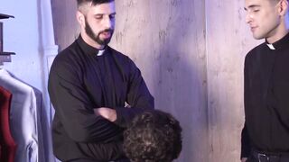 FatherXXX.com - Caught in the act: Young catholic's jerk-off session turns into a raw