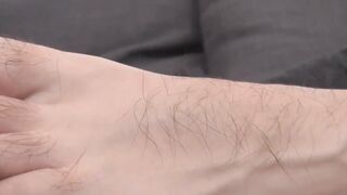 GuysToeSucking.com - Young man jerking off with his hands and feet in intense solo pl