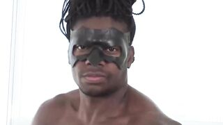 MaskXXX.com - Hung ebony homo's pocket pussy fuck and monster dick wanking