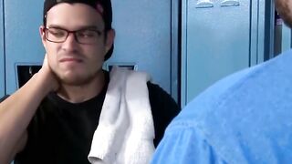 GayOver30.com - Sexy locker room raw fuck with muscular jocks, Jason Barr and Jace Ch