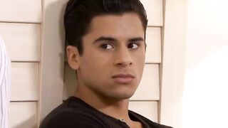 MaleIcons.com - Muscle mature guy Billy Santoro's anal domination of cute twink Armon