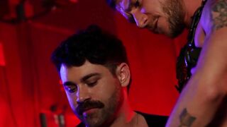 Dom Colt Spence worshipped by his subs Beau Butler and Adam Wirthmore