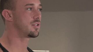 I shoot my enormous cock in Kirk Cummings ass after his photoshoot Hoe 2