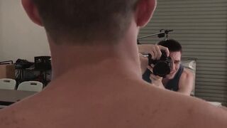 I shoot my enormous cock in Kirk Cummings ass after his photoshoot Hoe 2