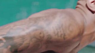 MaleNoir.com - Seth Santoro cleans more than the pool riding my cock