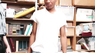 Skinny black Thief Enjoys Fast and Deep Banging from hot cop Hoe 2