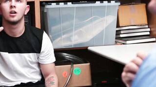 Tatted sweet perp Penetrated by a horny cop till he cums