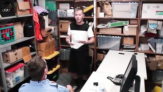 Tatted sweet perp Penetrated by a horny cop till he cums