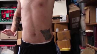 Tatted sweet perp Penetrated by a horny cop till he cums