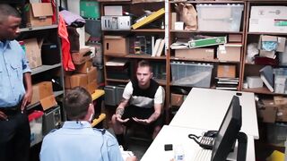 Tatted sweet perp Penetrated by a horny cop till he cums