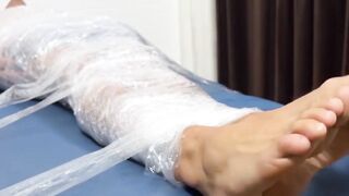 MaleFeetXXX.com - Hairy dude's restraint and punishment of jock Luca R in an intense