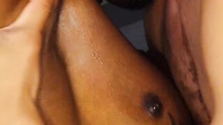 Sensual kissing and bareback ass plowing by black stud Tommy Bluezz and hot Jordan Ja