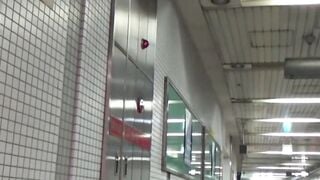 NipponPissTV.com - Beautiful Japanese women taking a piss in the bathroom openly