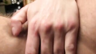 MenWithFur.com - Hairy twink Christian Matthews plays with his bushy cock