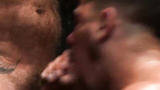 CodyVictorXXX.com - Bearded daddy drills and cum sprays a good looking gay jock hard