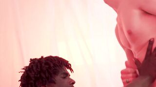 SayUncleNetwork.com - Handsome Devin Trez makes Darron Bluu ride his massive black di