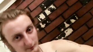Str8Thugs.com - Long-haired dude Billy's in-front-of-camera hard cock jerk off sessio