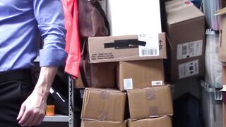 Teenage criminal chick screwed after shoplifting