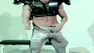 MuscleJockBound.com - Blond submissive jock's public humiliation with a wetting accid