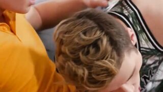 BoysHD.com - Young man gives stunning blowjob before getting raw nailed hard