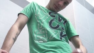 ForeskinFever.com - Young dude with juicy foreskin jerks his cock off intensely