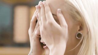 MommysMasturbating.com - Young inked lesbian's intense pussy eating session with her