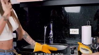 LADY PLUMBER GETS FUCKED . Ashley Sanz