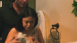 Daddy Charles Dera toys and STRETCHES Lulu Chu tight Asian pussy