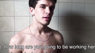 Attractive twink Sebastian skillfully used his tongue to play with my thick rod Hoe 2