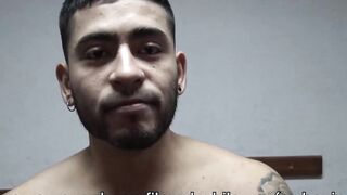 Muscular tatted dude Licho slobbers my friends cock until he explodes cum Hoe 2