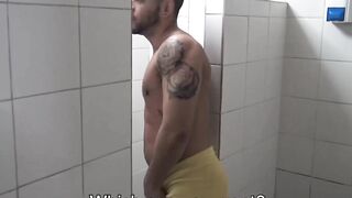 Muscular tatted dude Licho slobbers my friends cock until he explodes cum Hoe 2