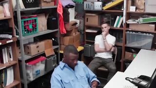Skinny delinquent Stud Devours officers huge black cock Hoe 2
