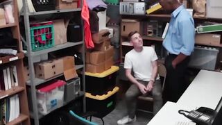Skinny delinquent Stud Devours officers huge black cock Hoe 2