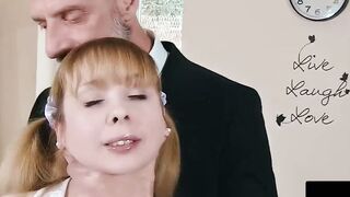UKSubSluts.com  Cherry English facefucked before orgasm and ejaculation