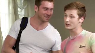 MaleIcons.com - My hunk stepdad Connor Maguire swallows balls cock