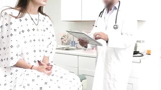 Busty brunette JC Wilds and nurse Electra Rayne are demolished by a hung doctor