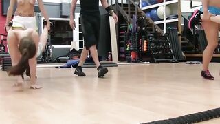 TeenGroupSex.com - Desperate teens fuck their hunky fitness instructor