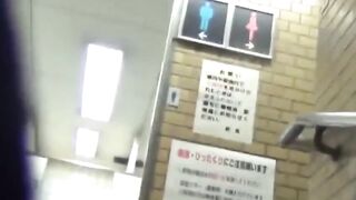 NipponPissTV.com - Pissing Japanese babe enjoying her time in public toilette openly